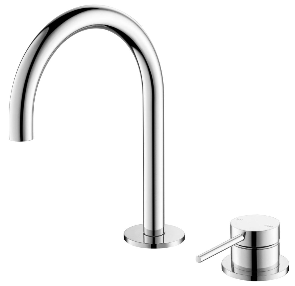 Mica Square/Goose Hob Sink/Basin Mixer Set - Hera Bathware X Bella Vista HSB - 5 - CP | Goose - NeckChrome