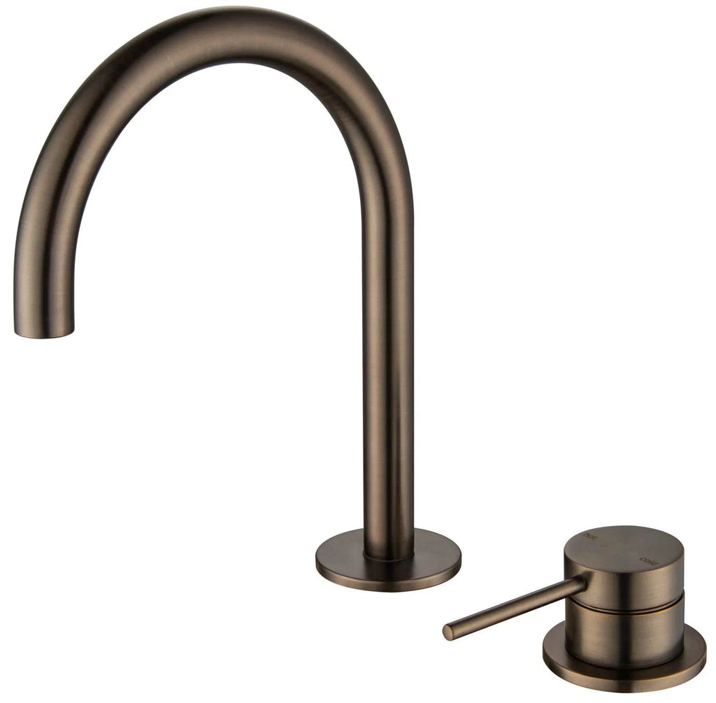 Mica Square/Goose Hob Sink/Basin Mixer Set - Hera Bathware X Bella Vista HSB - 5 - DB | Goose - NeckDusk Bronze