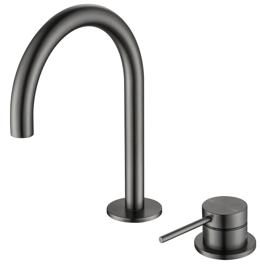 Mica Square/Goose Hob Sink/Basin Mixer Set - Hera Bathware X Bella Vista HSB - 5 - GM | Goose - NeckGun Metal