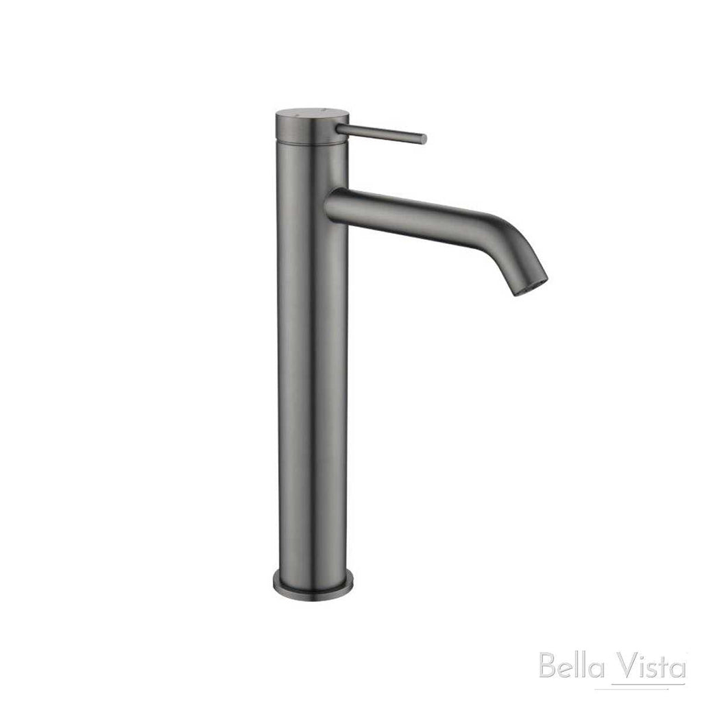 Mica Tall Basin Mixer - Chrome, Black, Brushed Nickel, Gunmetal, French Gold - Hera BathwareGun Metal