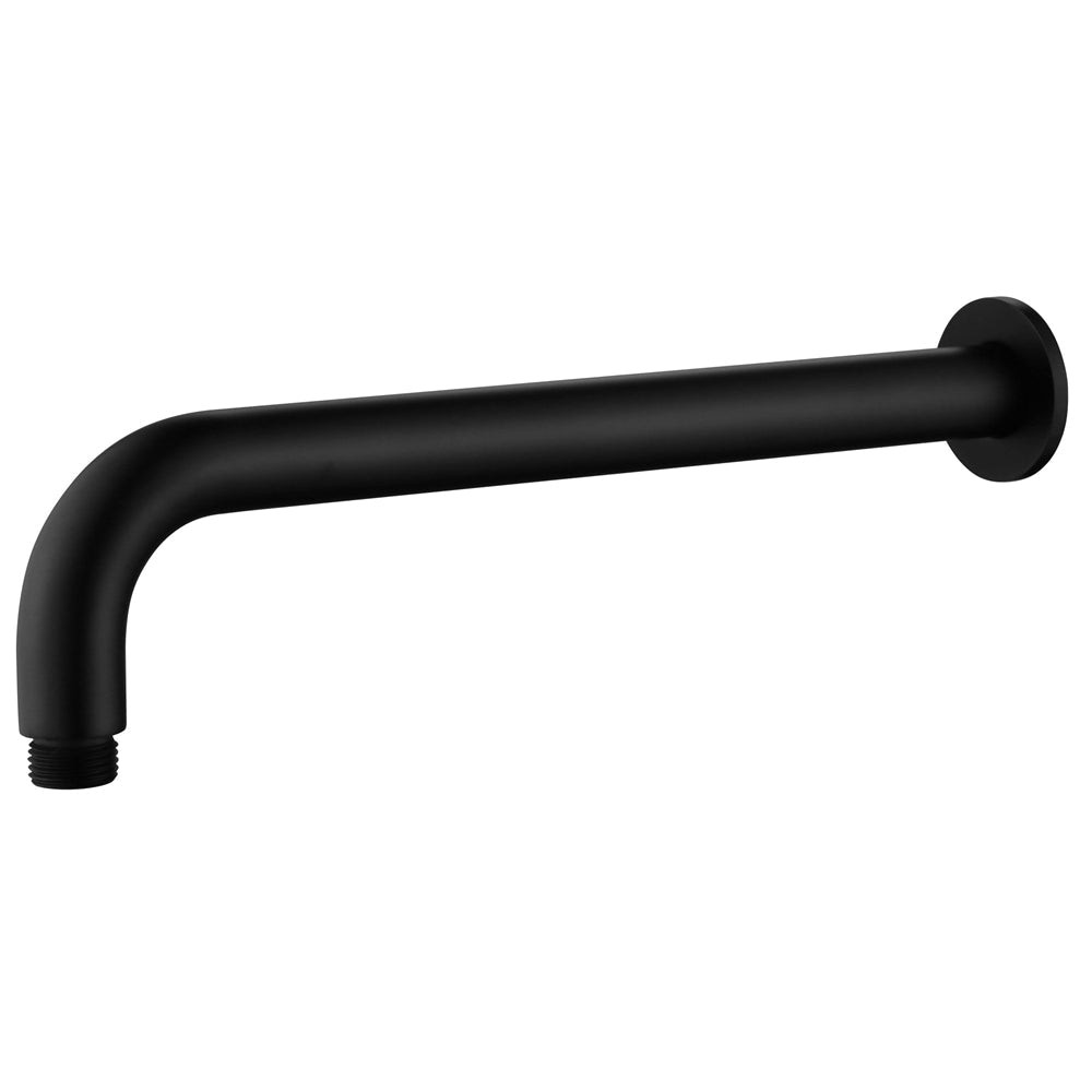 Mica Wall Shower Arm – 450mm – Curved - Hera BathwareChrome