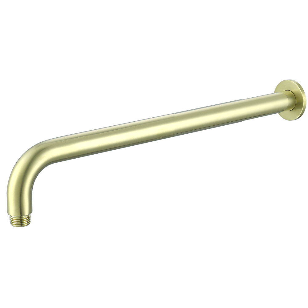 Mica Wall Shower Arm – 450mm – Curved - Hera BathwareChrome