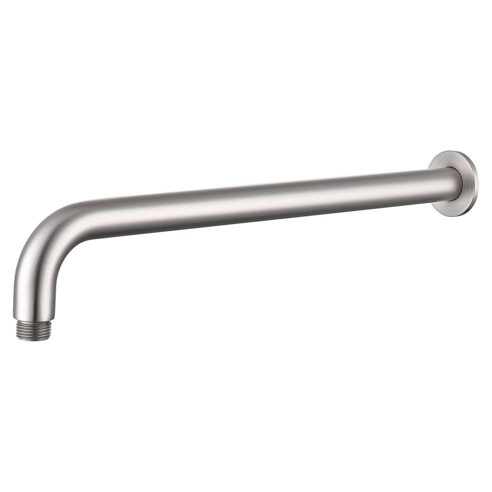 Mica Wall Shower Arm – 450mm – Curved - Hera BathwareChrome