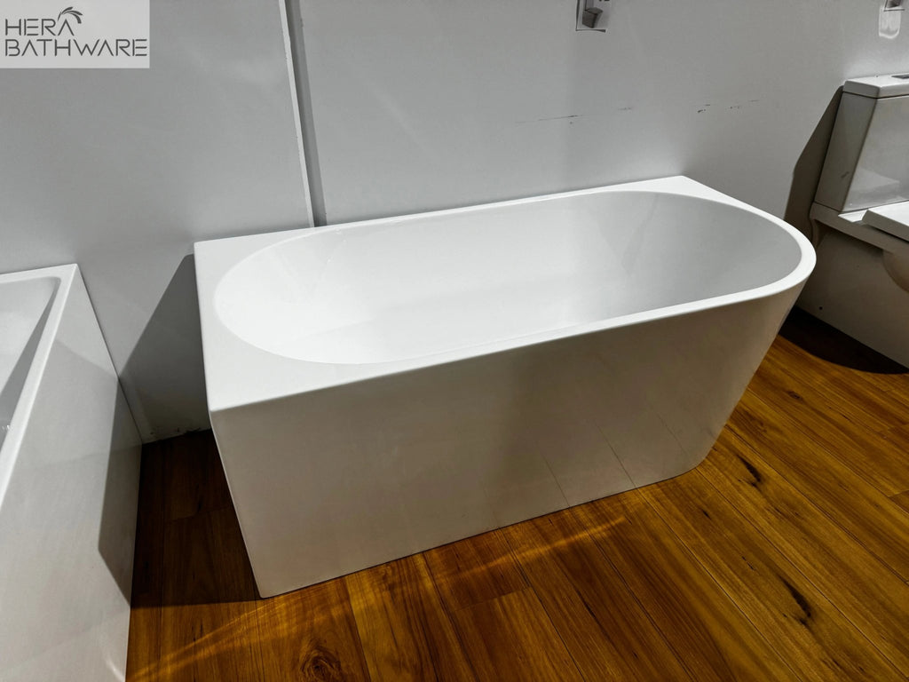 Milan Left Corner Bathtub - Hera Bathware1500mmGloss White
