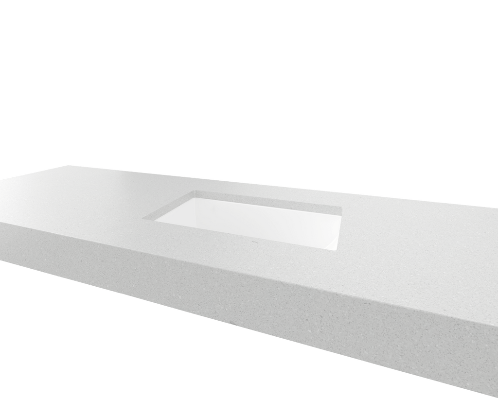Mini Rectangle Undermount Basin 430mm White Gloss - Hera BathwareGloss White
