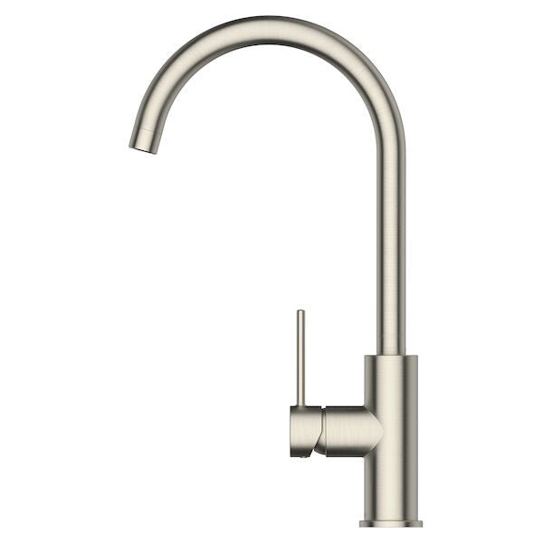 Minimalist MK2 Sink Mixer Goose Neck | Methven - Hera Bathware X Methven MNKGNNK | Brushed Nickel