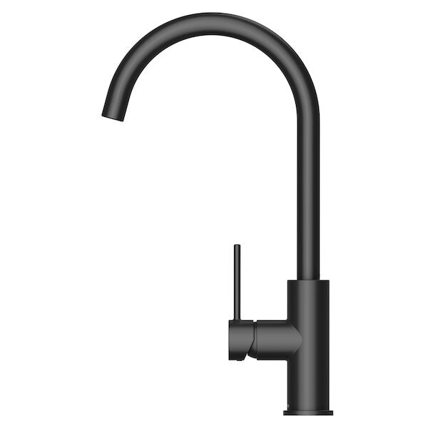 Minimalist MK2 Sink Mixer Goose Neck | Methven - Hera Bathware X Methven MNKGNBK | Matte Black