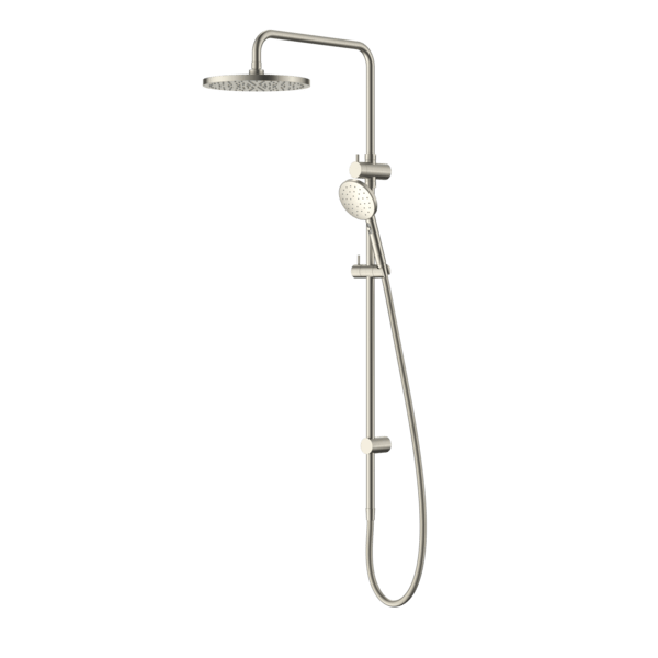 Minimalist MK2 Twin Shower System | Methven - Hera Bathware X Methven MNSSNK | Brushed Nickel