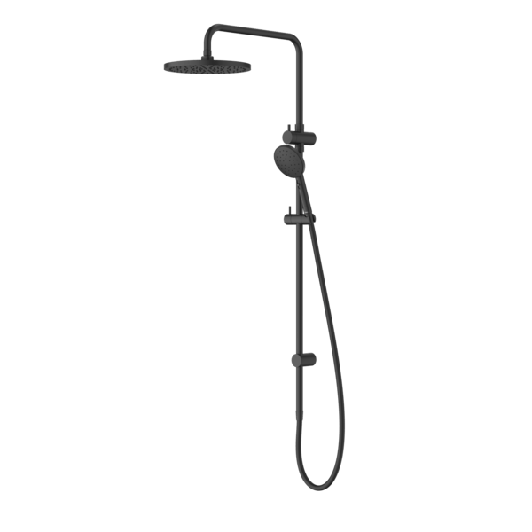Minimalist MK2 Twin Shower System | Methven - Hera Bathware X Methven MNSSBK | Matte Black
