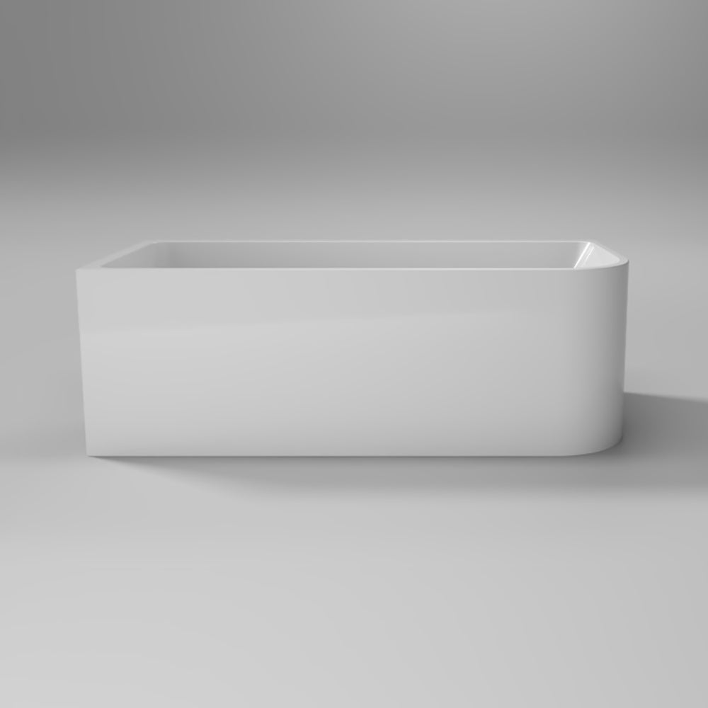Modica Corner Bathtub - Gloss / Matte White - Hera Bathware1400mm / LEFTGloss White