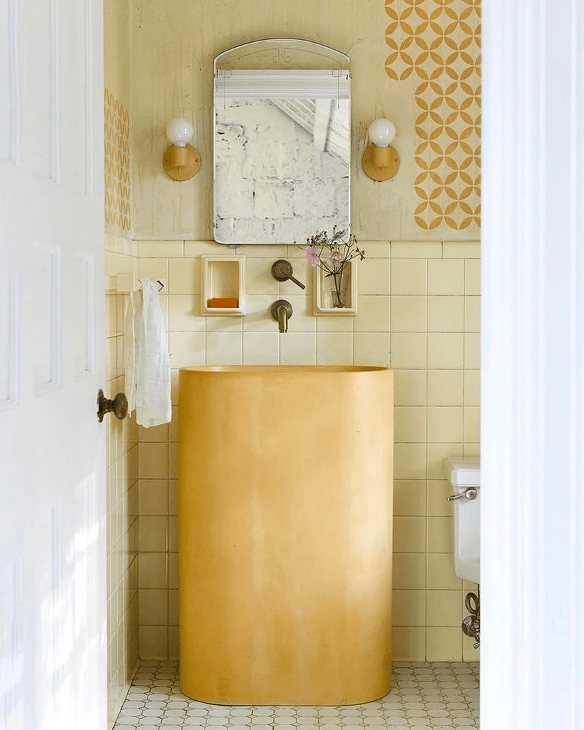 Molli Freestanding Basin (formerly Tropez) (Custard) - Hera Bathware