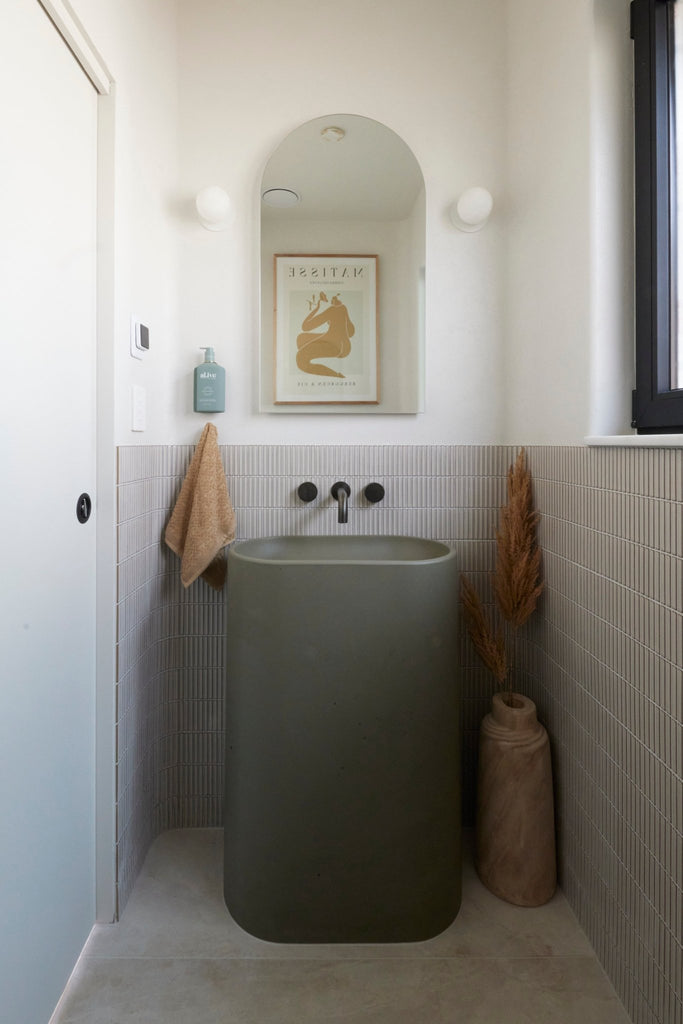 Molli Freestanding Basin (formerly Tropez) (Olive) - Hera Bathware