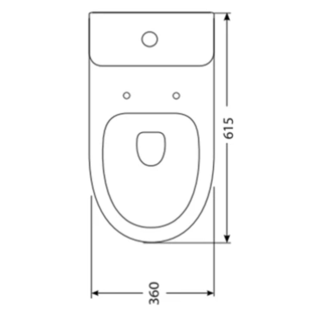 Monash Wall Faced Toilet Suite - Rimless - Hera Bathware
