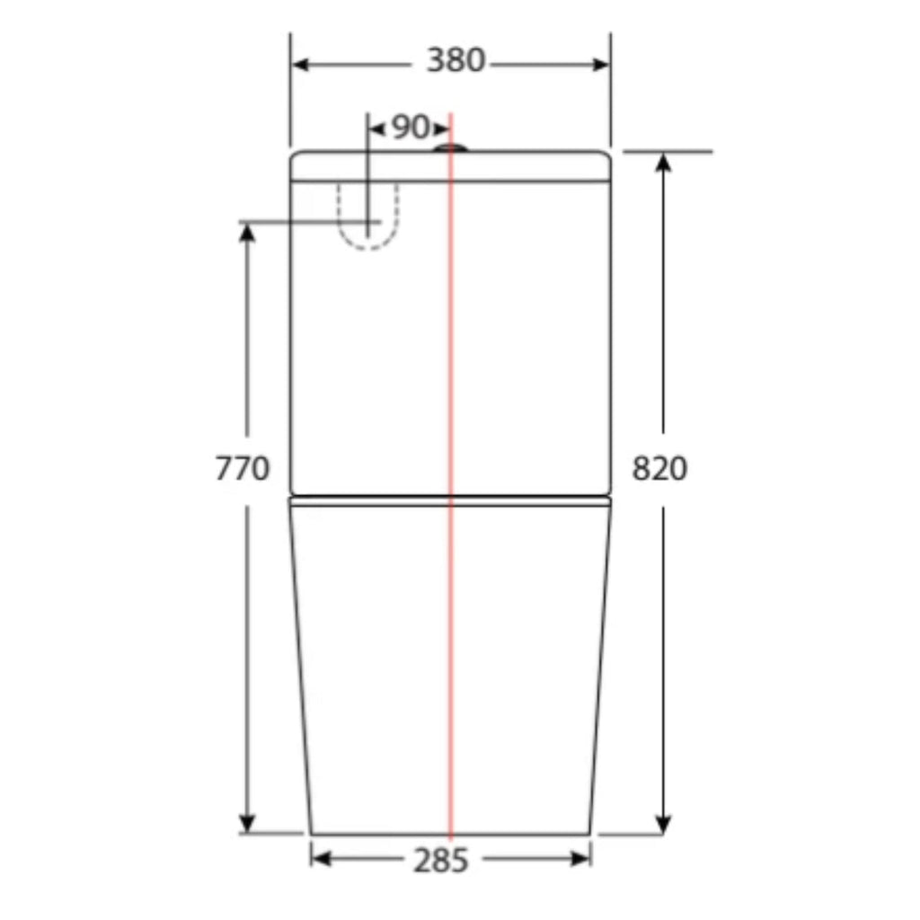 Monash Wall Faced Toilet Suite - Rimless - Hera Bathware