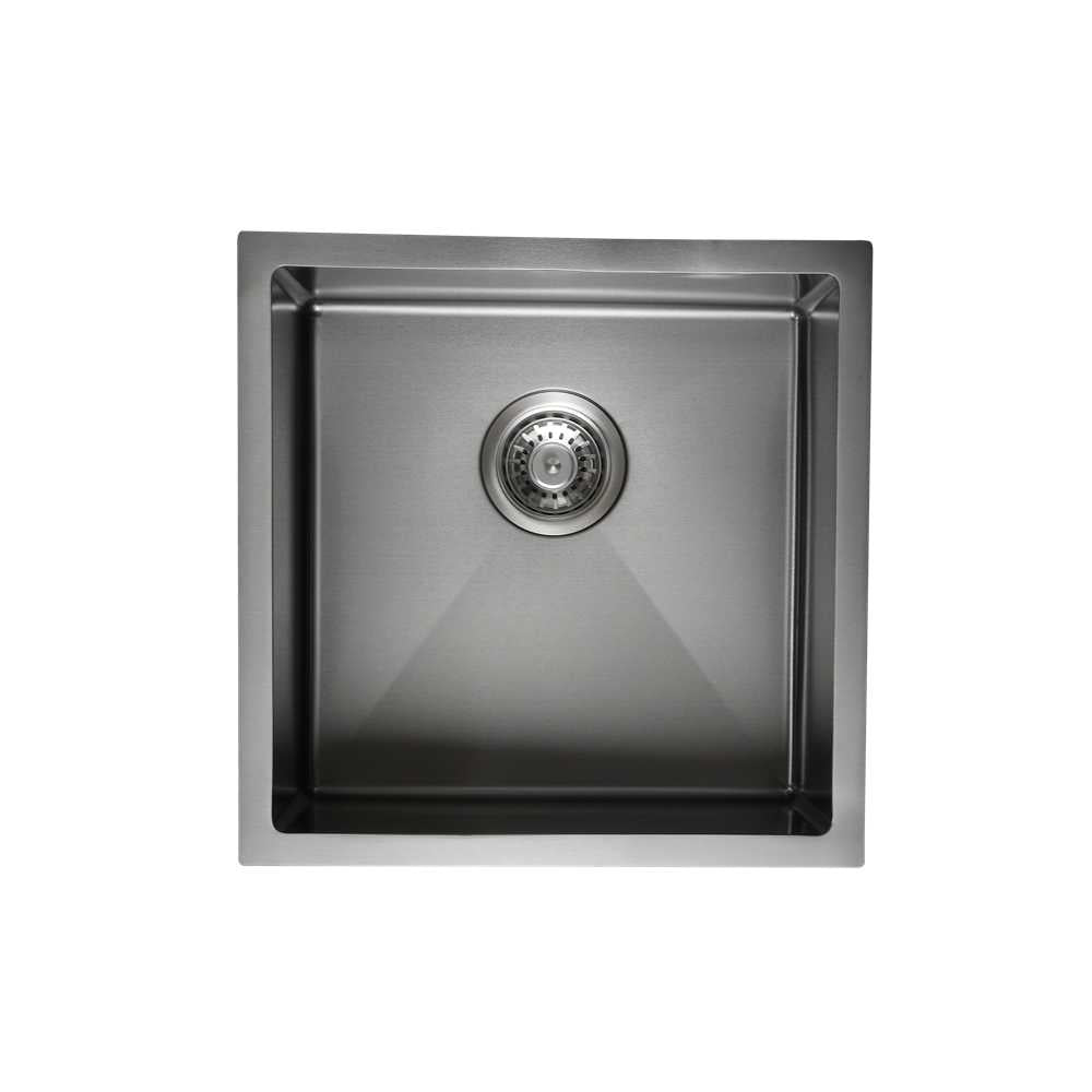 Nano Black Kitchen Sink Single Bowl - 450mm - Hera BathwareGun Metal