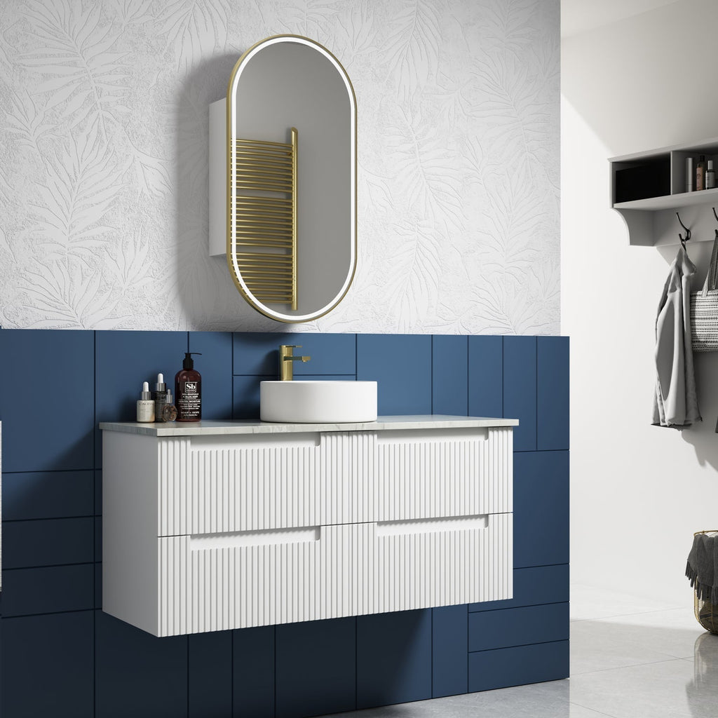 Neva Wall Hung Vanity 600 - 1500mm - Hera Bathware X Aulic CAWH49 - 1200 | 1200mmCabinet Only
