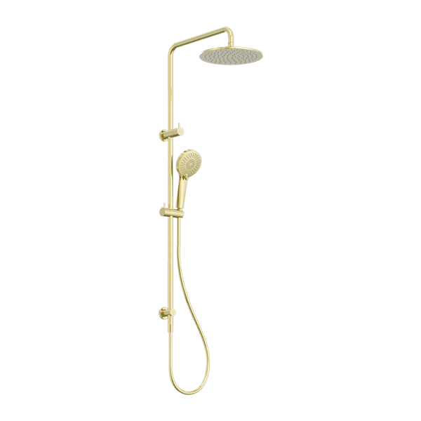 NEW ROUND Twin Shower Set | Nero - Hera BathwareBrushed Gold