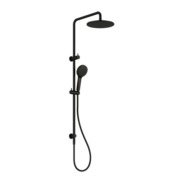 NEW ROUND Twin Shower Set | Nero - Hera BathwareMatte Black