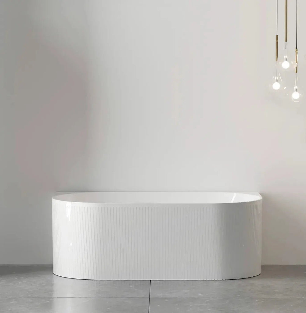 NORA Gloss White Corner/Back to Wall Bathtub - Hera Bathware1500mmGloss White