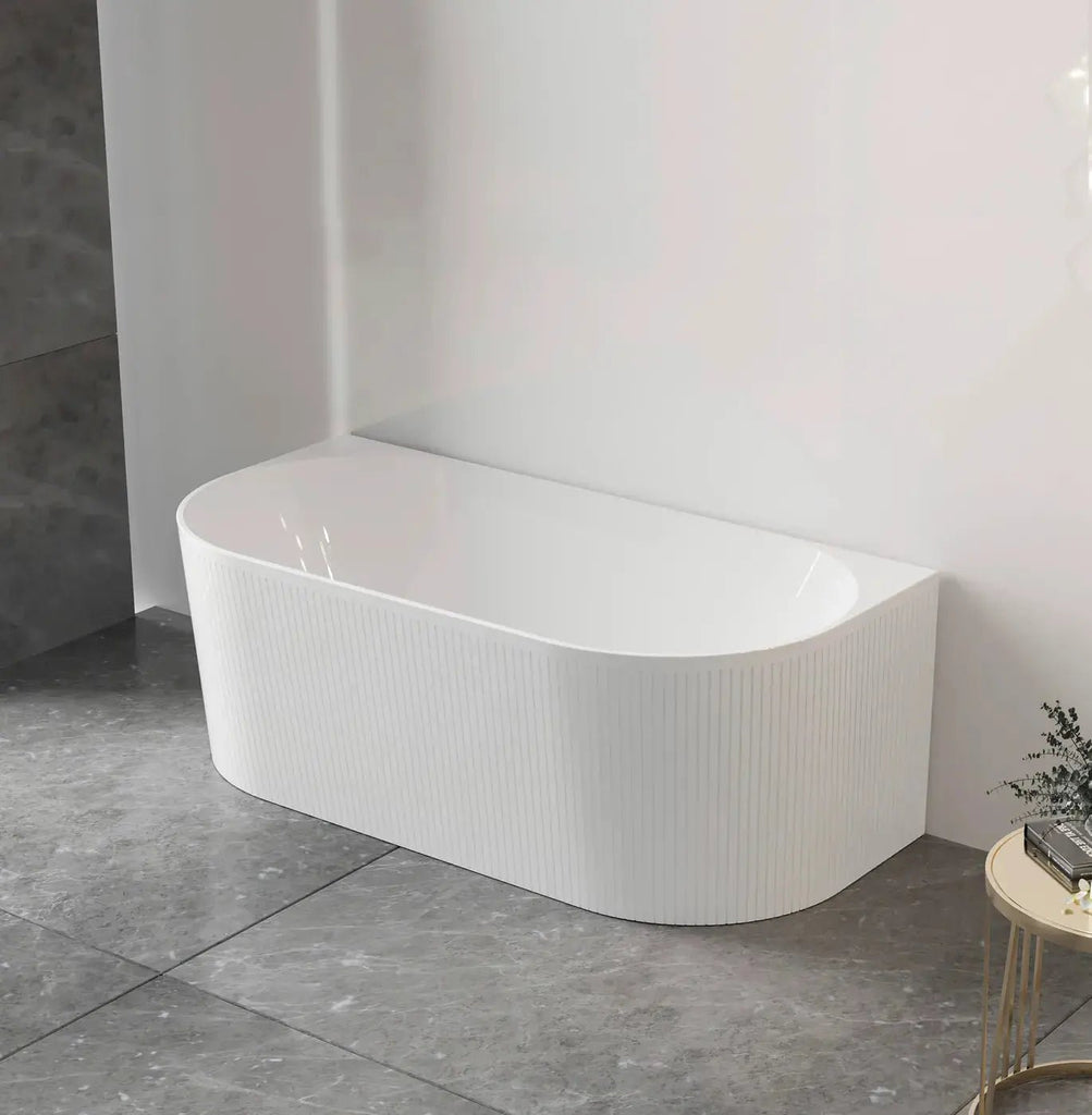 NORA Gloss White Corner/Back to Wall Bathtub - Hera Bathware1500mmGloss White