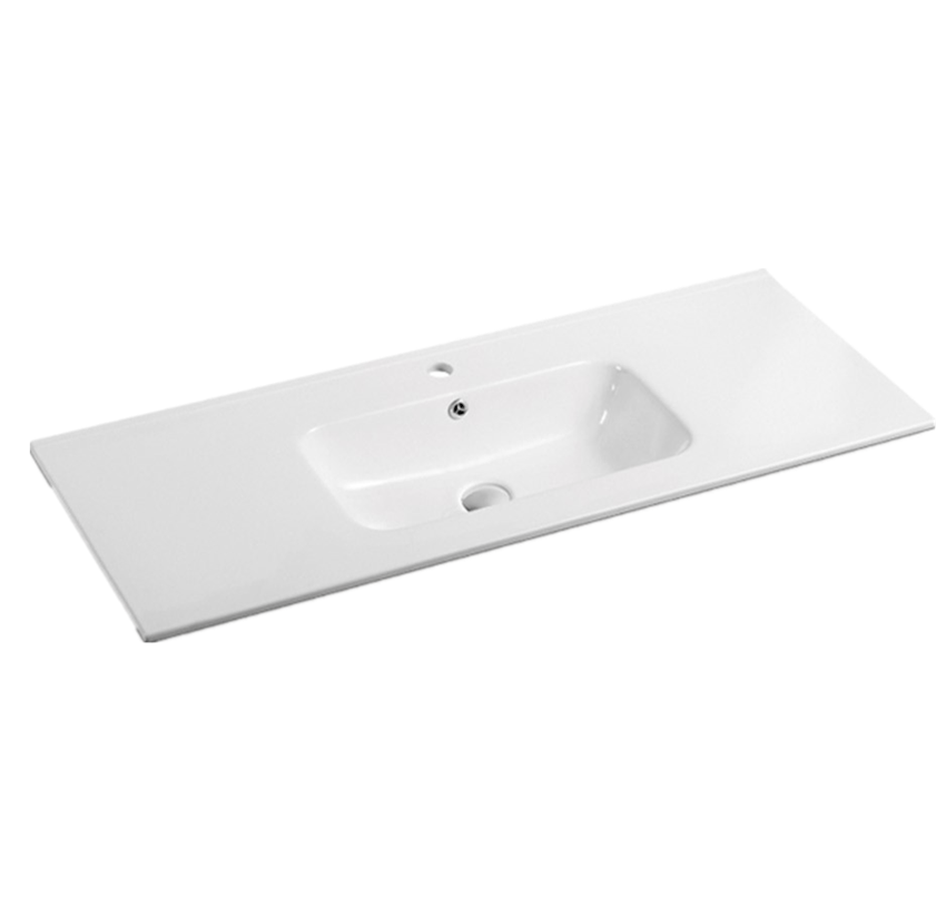 OLIVIA Ceramic Top Gloss - Hera Bathware1200mm Single Bowl