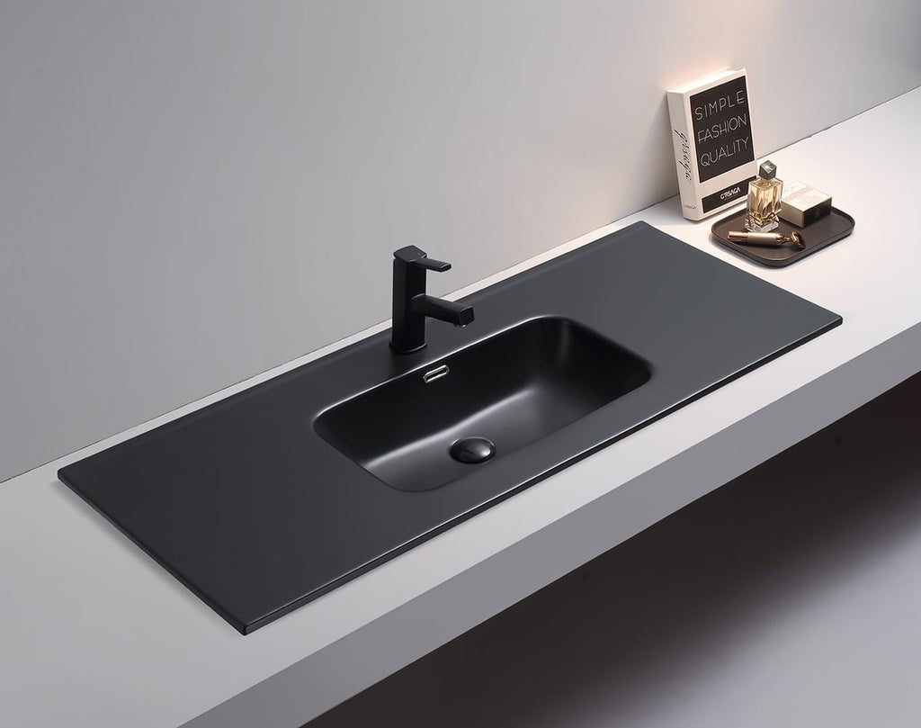 OLIVIA Ceramic Top Matte - Hera Bathware1200mm Single BowlMatte Black