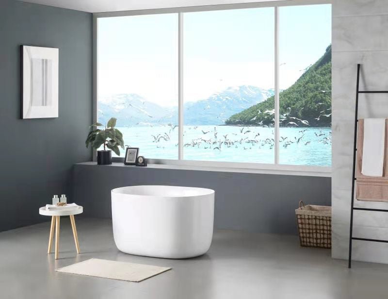 Olivia Oval Freestanding Bathtub | Compact Bathtubs - Hera Bathware1000mm