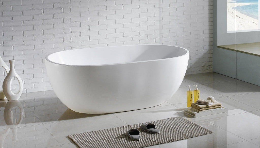 Olivia Oval Freestanding Bathtub | Compact Bathtubs - Hera Bathware1400mm