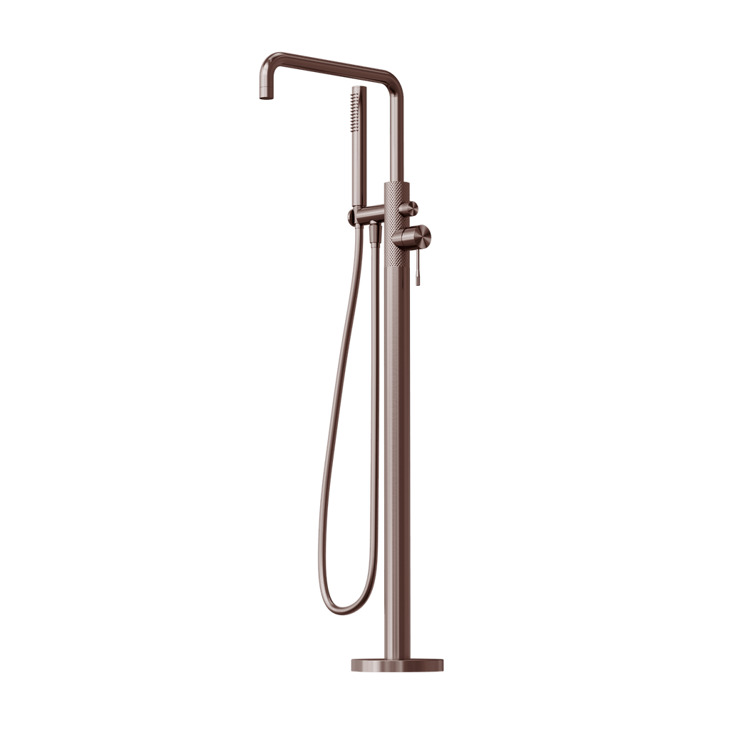 OPAL Freestanding Bathmixer with Hand Shower - Hera BathwareBrushed Nickel