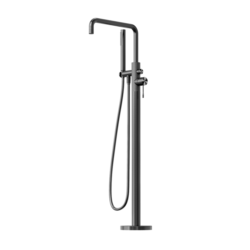OPAL Freestanding Bathmixer with Hand Shower - Hera BathwareBrushed Nickel