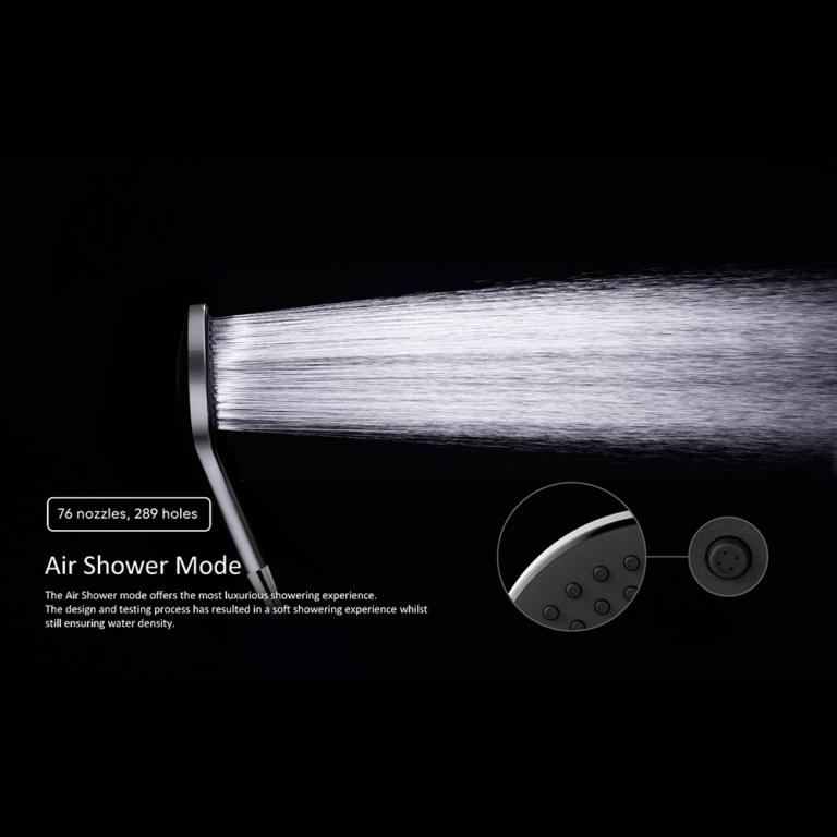 Opal Hand Shower Bracket with Air Shower II | Nero - Hera BathwareBrushed Bronze