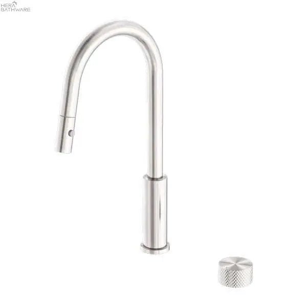 Opal Progressive Pull out Sink Mixer with Vegie Spray Function - Hera BathwareBrushed Nickel