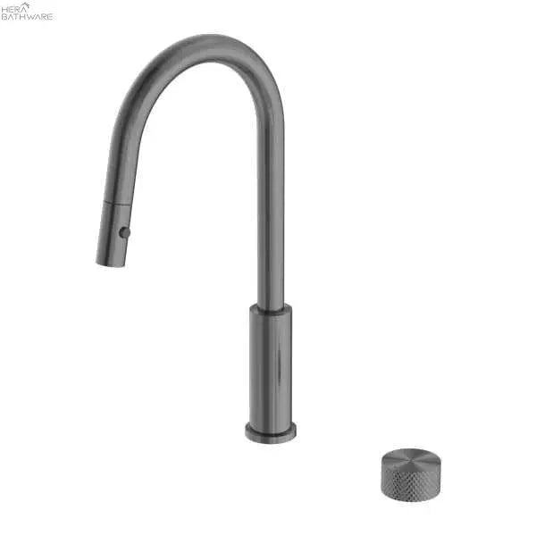 Opal Progressive Pull out Sink Mixer with Vegie Spray Function - Hera BathwareGraphite