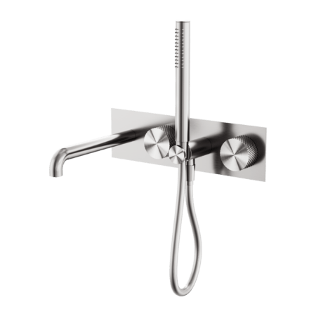 Opal Progressive Shower System with Spout 230/250mm - Hera BathwareBrushed Nickel230mm