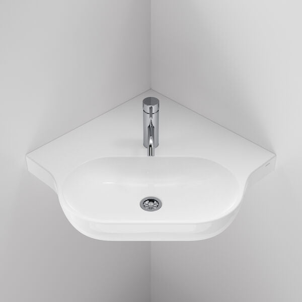 OPAL Sole Corner Wall Basin | CAROMA - Hera Bathware