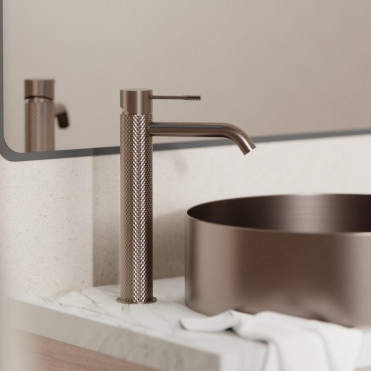 Opal Tall Basin Mixer - Hera BathwareBrushed Bronze