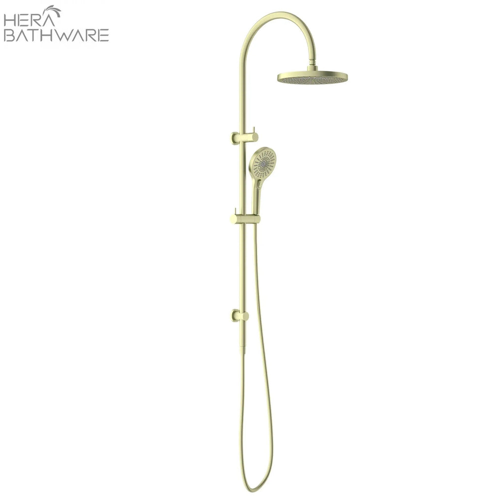 OPAL Twin Shower Set | Nero - Hera BathwareBrushed Gold