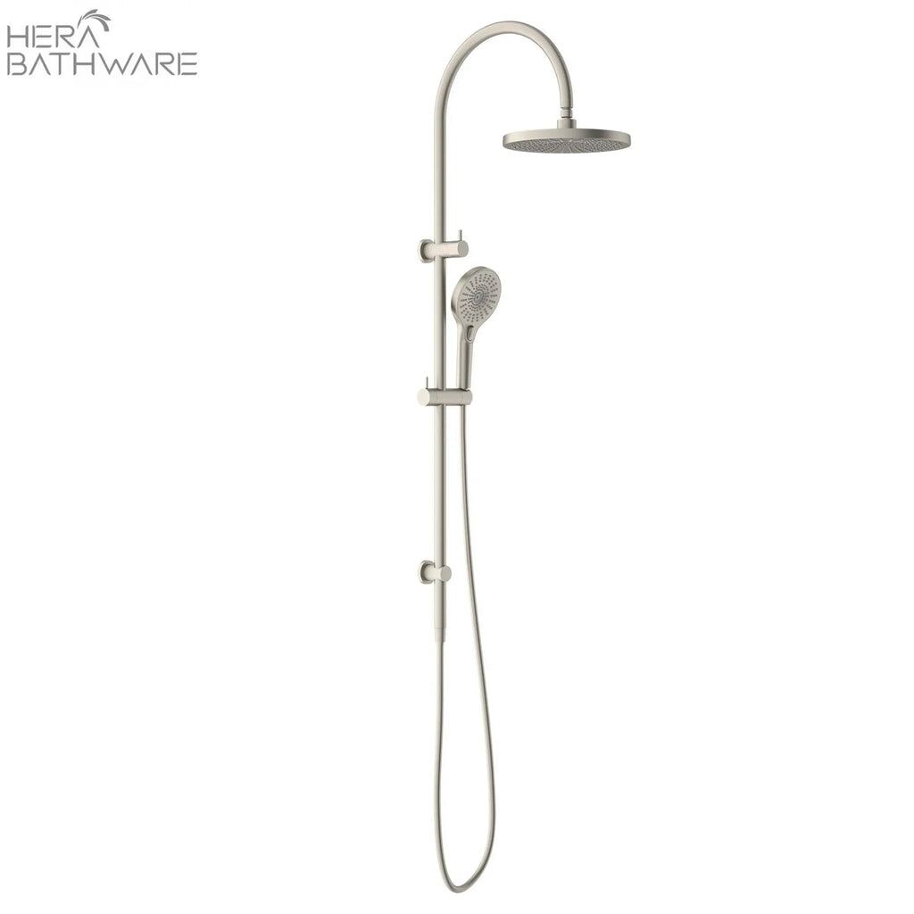 OPAL Twin Shower Set | Nero - Hera BathwareBrushed Nickel