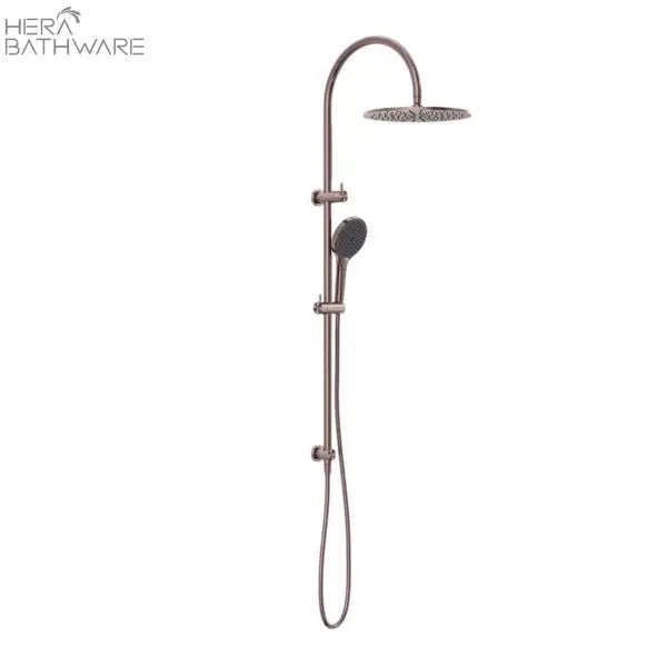 OPAL Twin shower with Air shower II | Nero - Hera BathwareBrushed Bronze