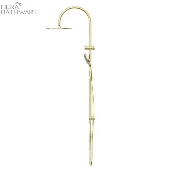 OPAL Twin shower with Air shower II | Nero - Hera BathwareBrushed Gold