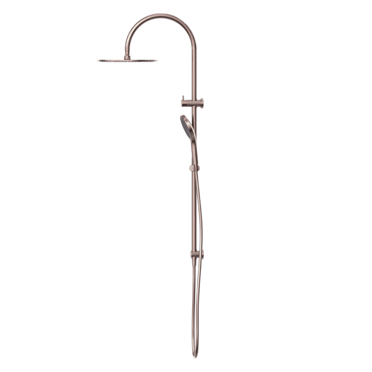 OPAL Twin shower with Air shower II | Nero - Hera BathwareBrushed Nickel