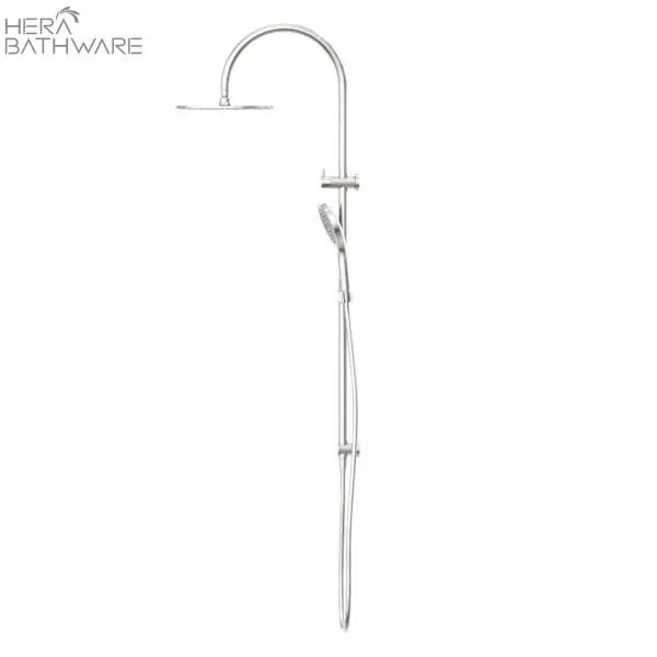 OPAL Twin shower with Air shower II | Nero - Hera BathwareBrushed Nickel