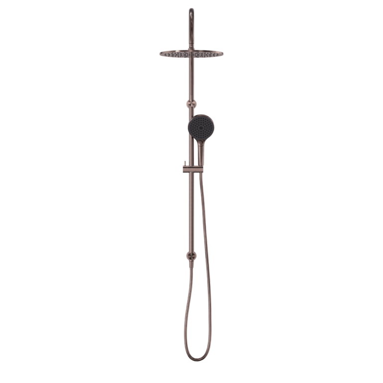 OPAL Twin shower with Air shower II | Nero - Hera BathwareBrushed Nickel