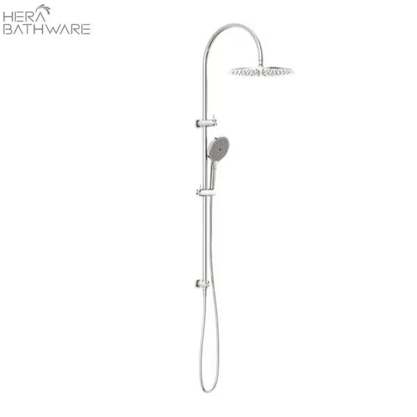 OPAL Twin shower with Air shower II | Nero - Hera BathwareBrushed Nickel