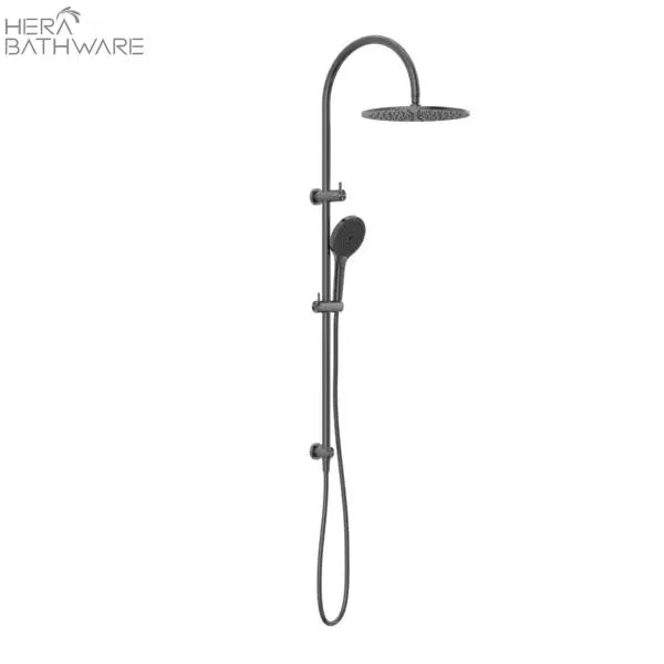 OPAL Twin shower with Air shower II | Nero - Hera BathwareGraphite