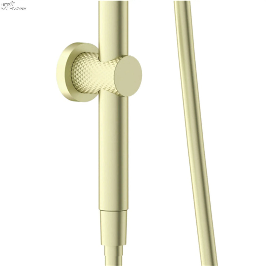 Opal Twin Shower with Air Shower | Nero - Hera BathwareBrushed Gold