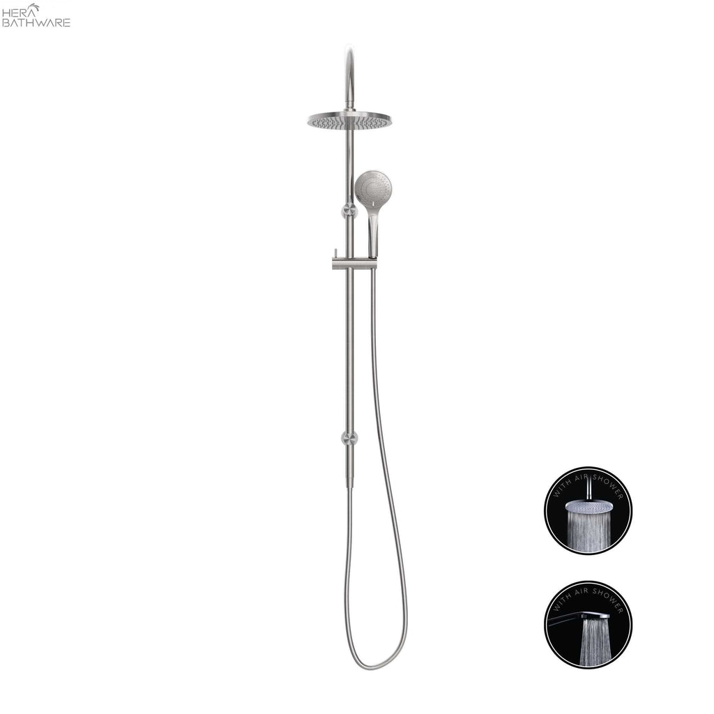 Opal Twin Shower with Air Shower | Nero - Hera BathwareBrushed Gold
