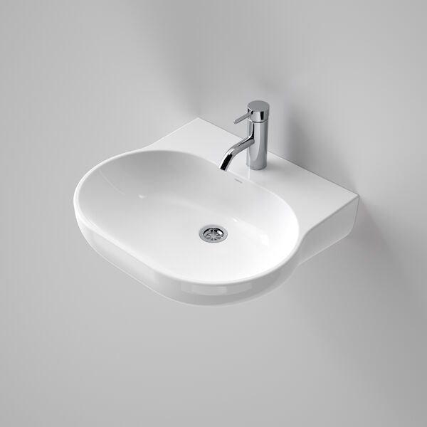 OPAL Wall Basin 510mm | CAROMA - Hera Bathware1 Tap Hole