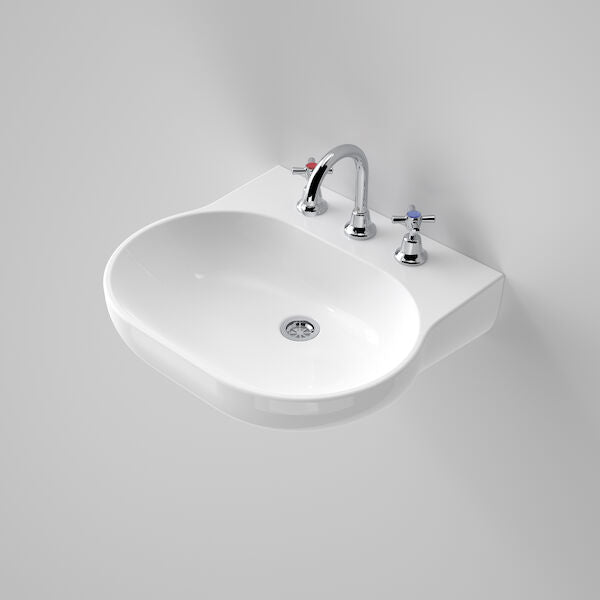 OPAL Wall Basin 510mm | CAROMA - Hera Bathware3 Tap Hole