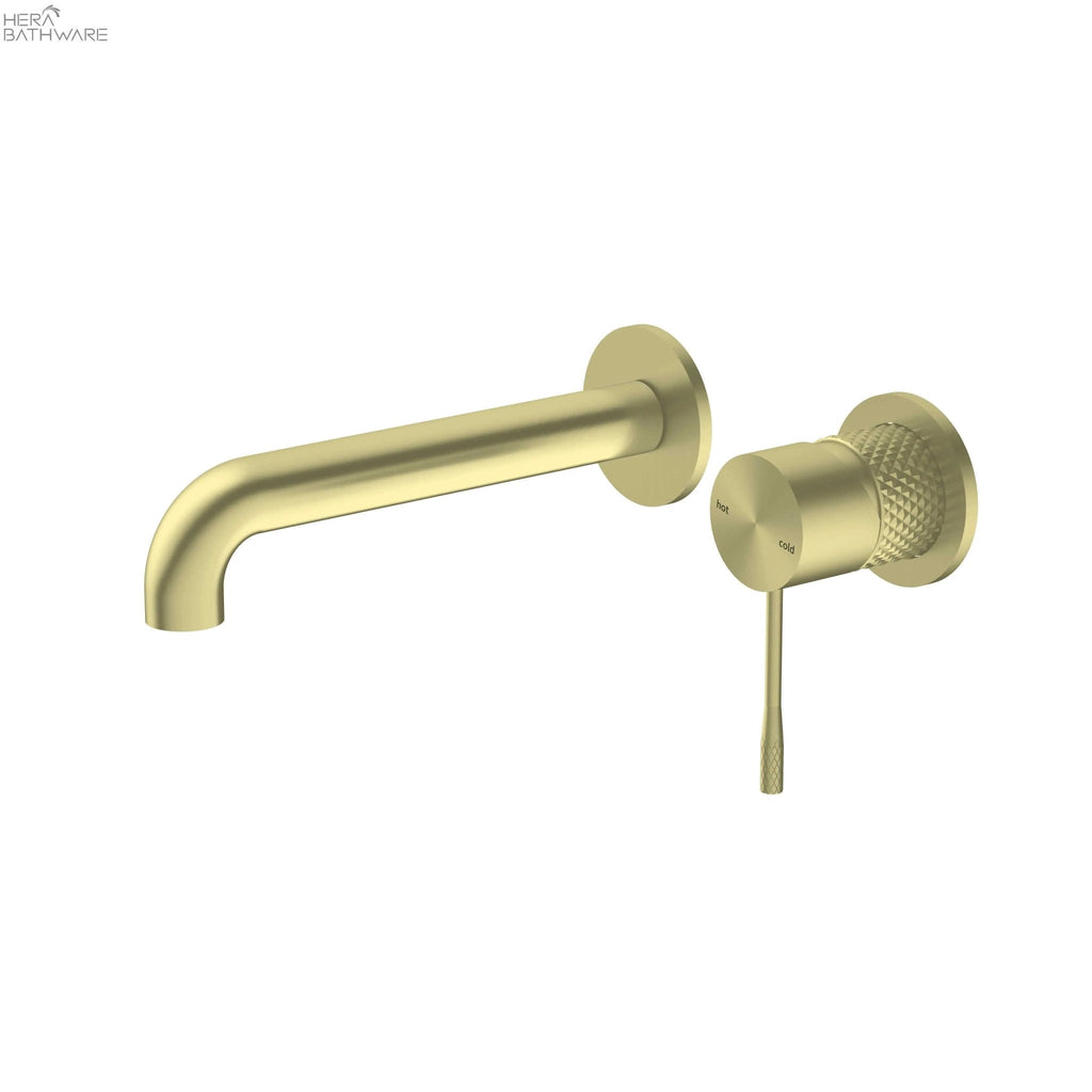 Opal Wall Basin/Bath Mixer Seperated 120 - 260mm Spout Length - Hera BathwareBrushed Gold120mm